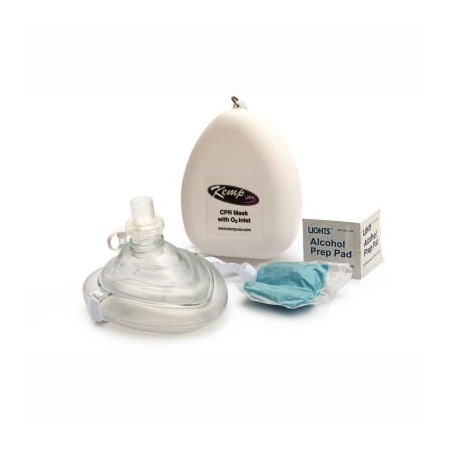 Kemp Usa Kemp CPR Mask With 02 Inlet, 10-501 10-501